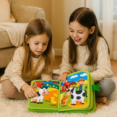 BabyFarm™ - Libro Montessori della Fattoria